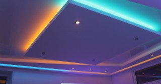 Натяжной потолок с подсветкой Ачинск, цена от 2086 руб.